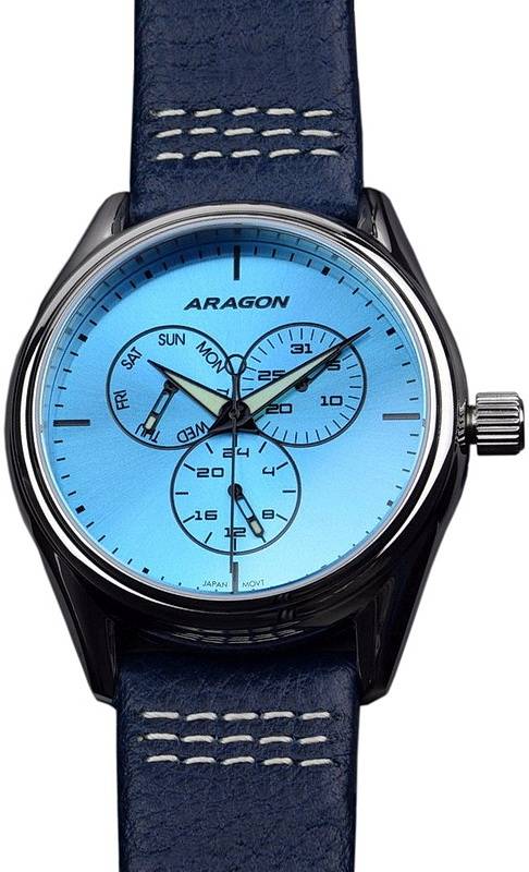 Фото часов Мужские часы Aragon Caprice 43 Multifunction A116BLU