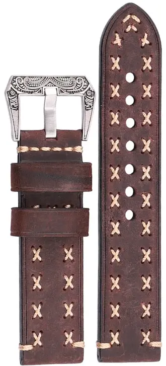 Ремешок для часов кожаный noname Coffee 22мм Ремешки и браслеты для часов