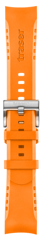 Каучуковый ремешок Traser № 117 Diver, оранжевый 22 мм - 110312 Ремешки и браслеты для часов