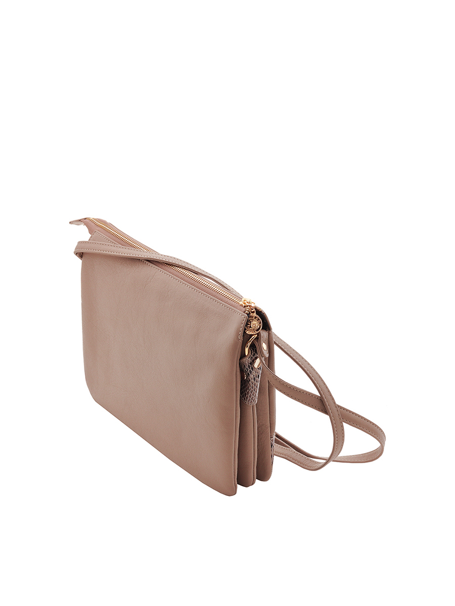 Сумка клатч Narvin 9945-N.Polo Sand/Snake Сумки