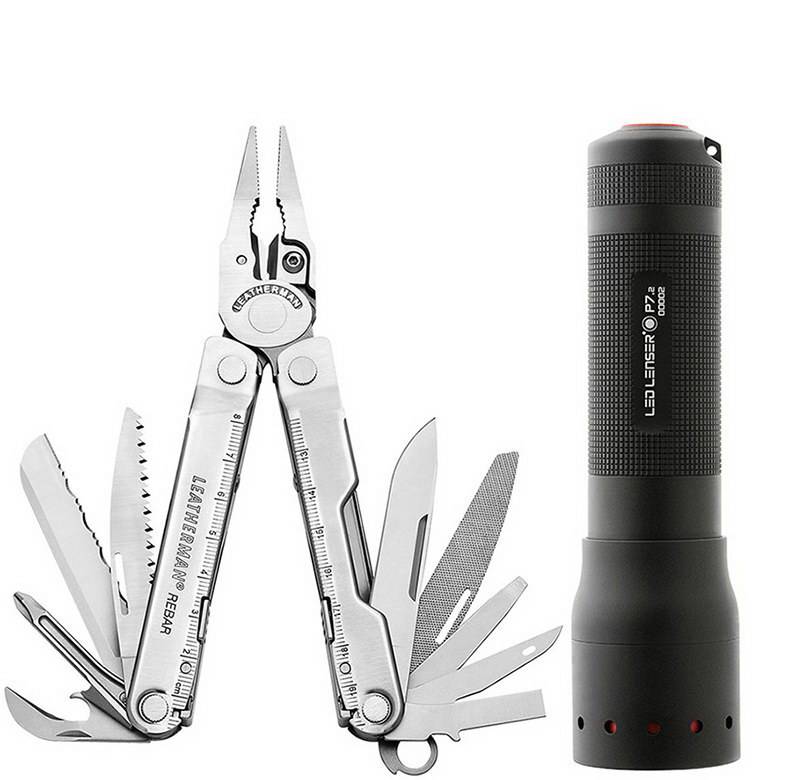 Leatherman Rebar & Фонарь Led Lenser P7.2 Rebar-plus-Led-Lenser-P7.2 Мультитулы и ножи