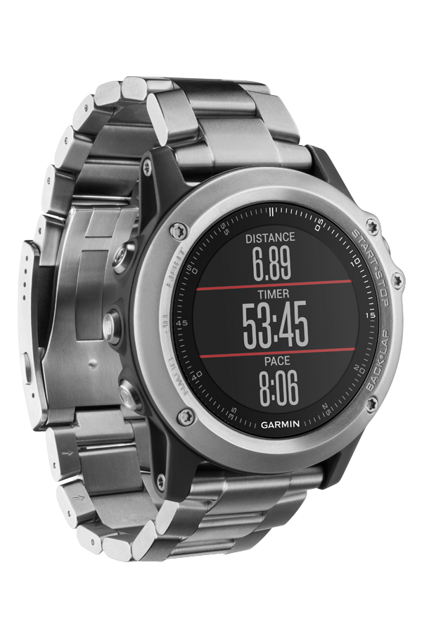 Серые часы garmin