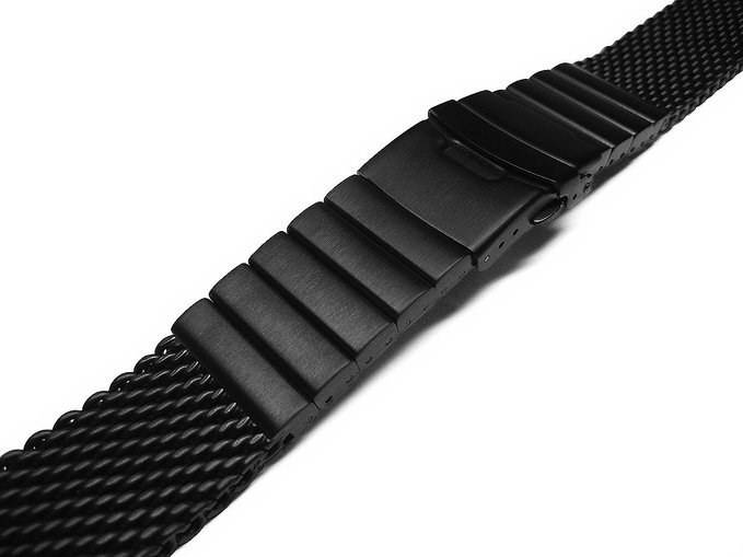 Стальной браслет SMW Swiss Military Watch mesh-black-22 Ремешки и браслеты для часов