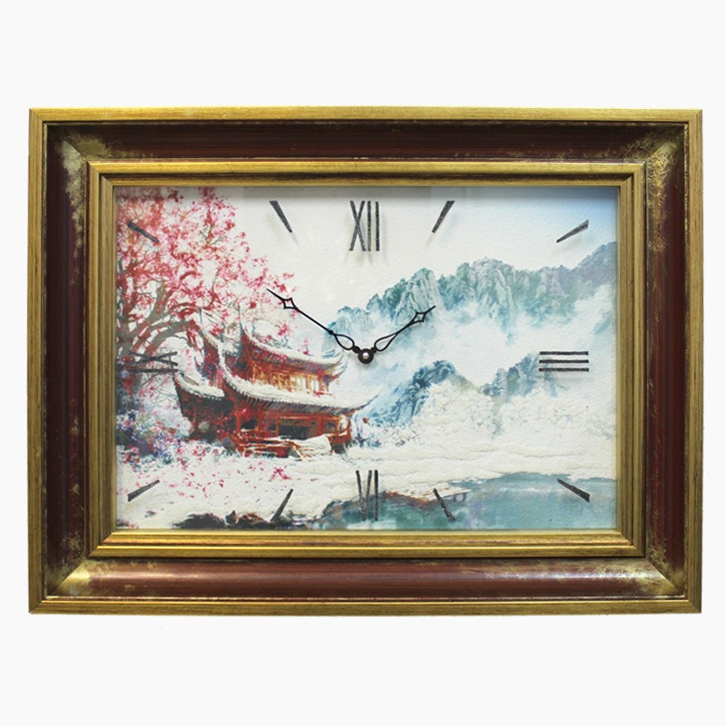 Фото часов Часы картины Династия 04-051-16 Зима в Китае
            (Код: 04-051-16)