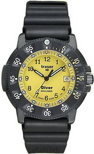 Фото часов Мужские часы Traser P 6504 Diver Yellow P6504.930.54.05