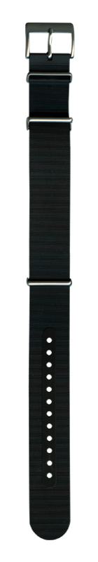 Ремешок Bonetto Cinturini НАТО каучуковый черный 20 мм 328020 Ремешки и браслеты для часов