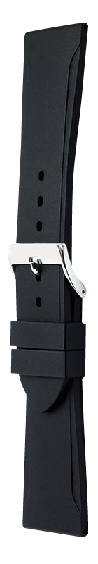 Ремешок Bonetto Cinturini каучуковый черный 26 мм 329026 Ремешки и браслеты для часов