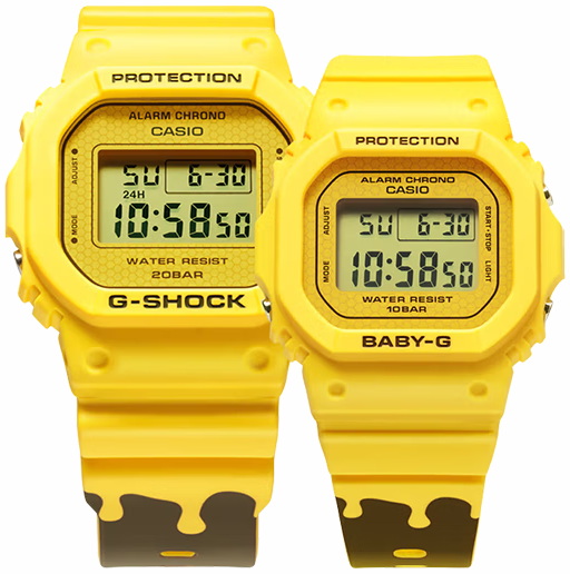 Фото часов Casio G-Shock SLV-22B-9 (часы для пары - 2 шт.) Лимитированная серия "Мёд"