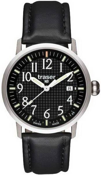 Фото часов Мужские часы Traser Classic Basic Black (кожа) 100322