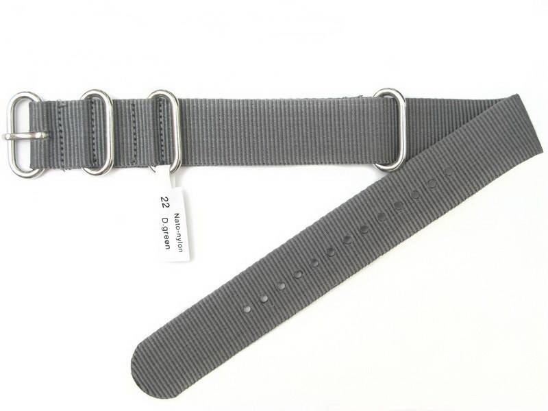 Ремешок nato-nylon-d-grey-22 Ремешки и браслеты для часов
