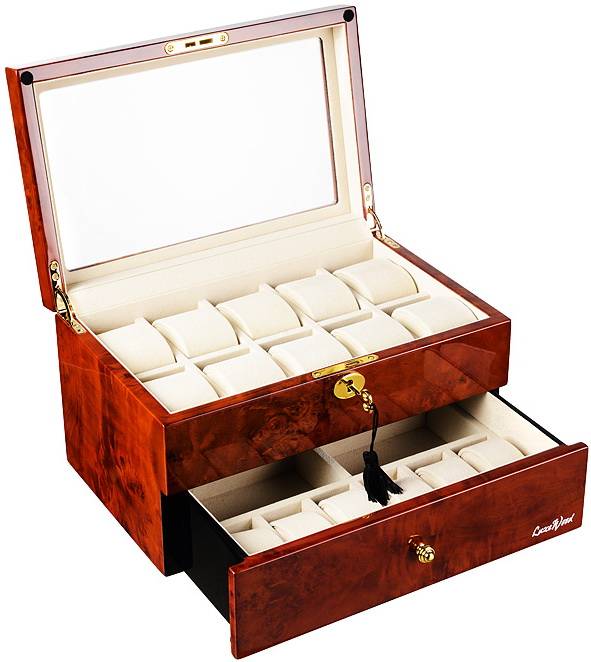 Luxewood Veloursleder LW804-16-3 Шкатулки для часов и украшений