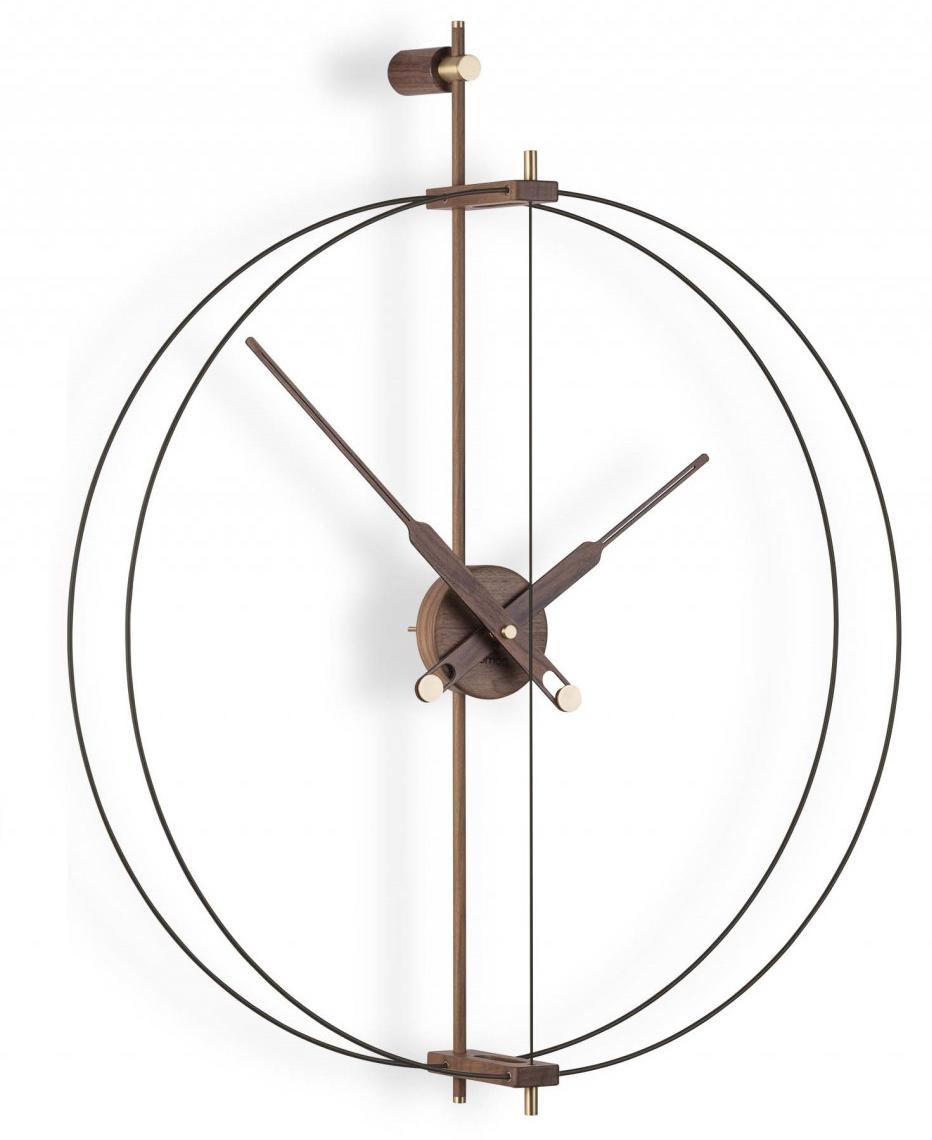 Фото часов Часы Nomon BARCELONA PREMIUM MINI black/walnut d66, h81 cm