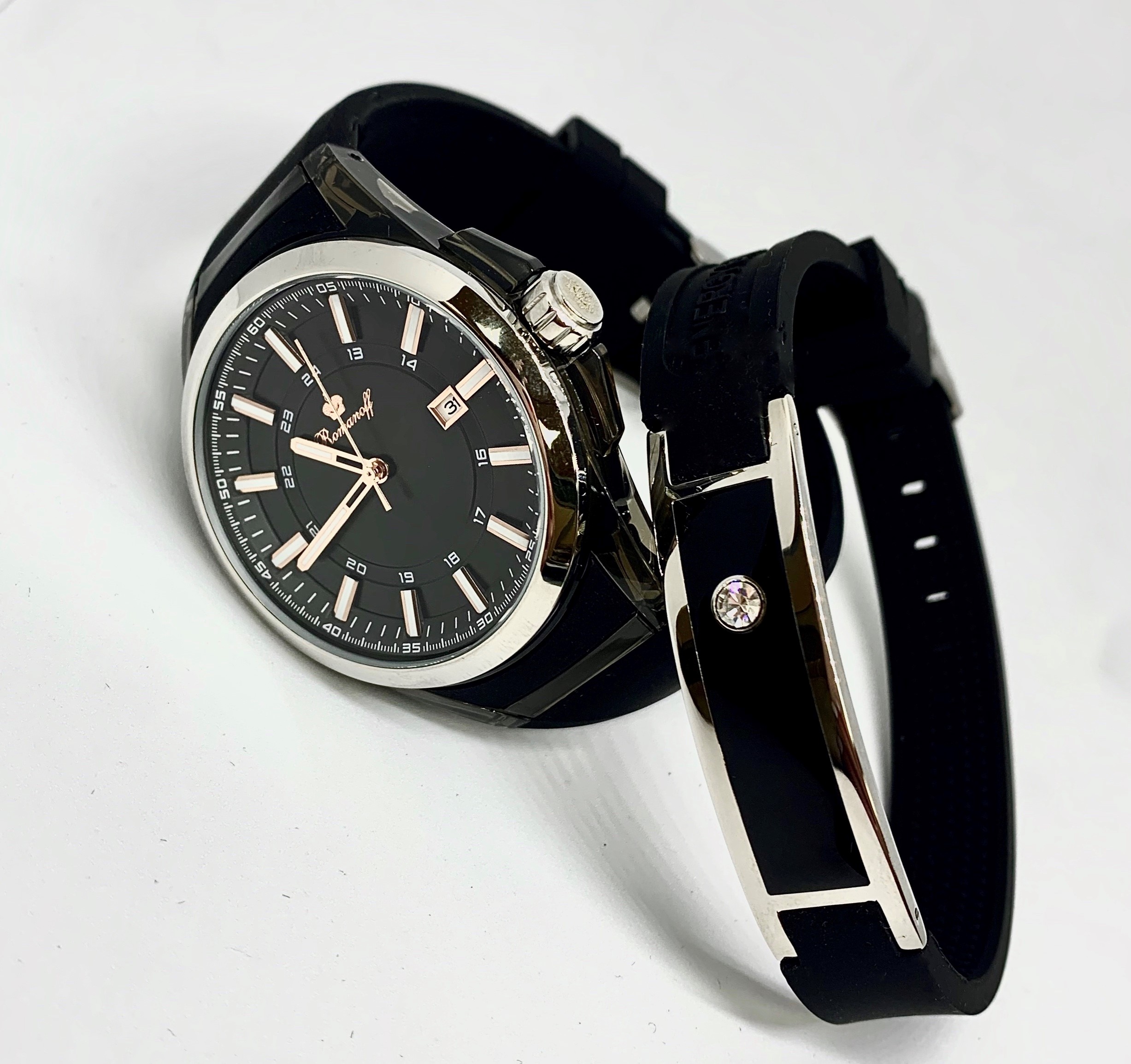 Фото часов Часы для пары Romanoff модель 3162T/TB3BL/1 и браслет