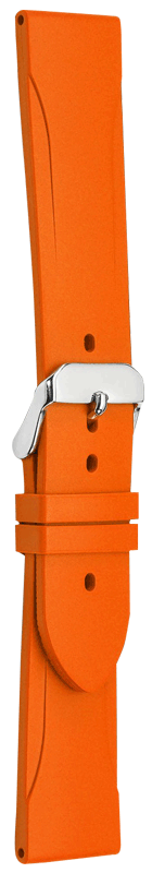 Ремешок Bonetto Cinturini каучуковый оранжевый 22 мм 315322 Ремешки и браслеты для часов