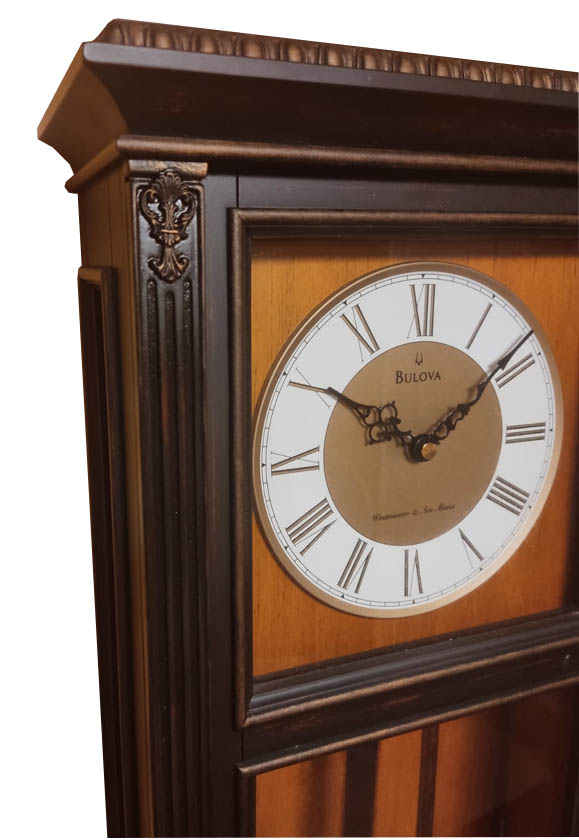 Фото часов Кварцевые настенные часы с боем и мелодией Bulova C4329