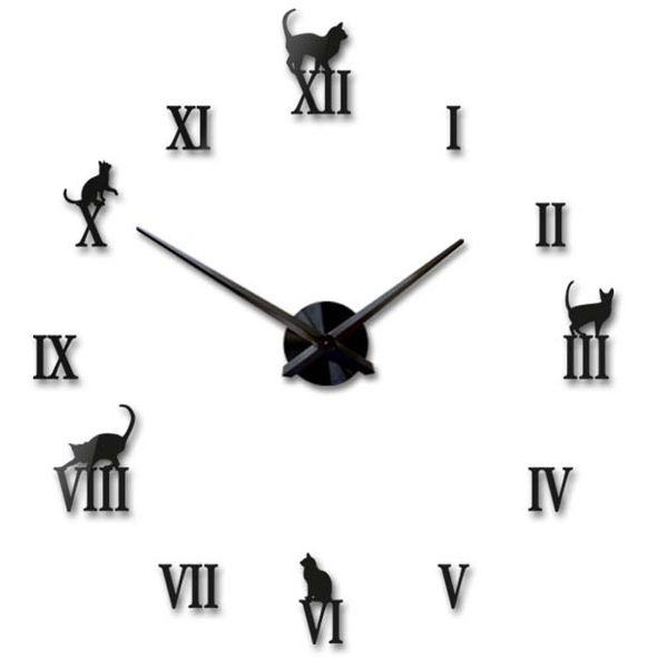 Фото часов Настенные часы 3D Decor Charm Cat Premium B 014020b-150