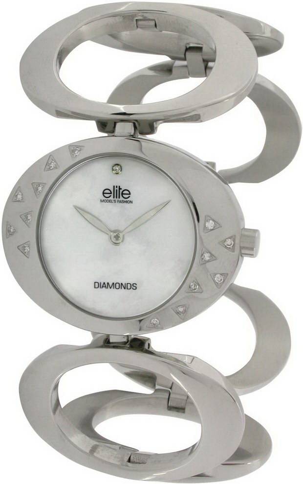 Фото часов Женские часы Elite Steel Crystal E50784W.001