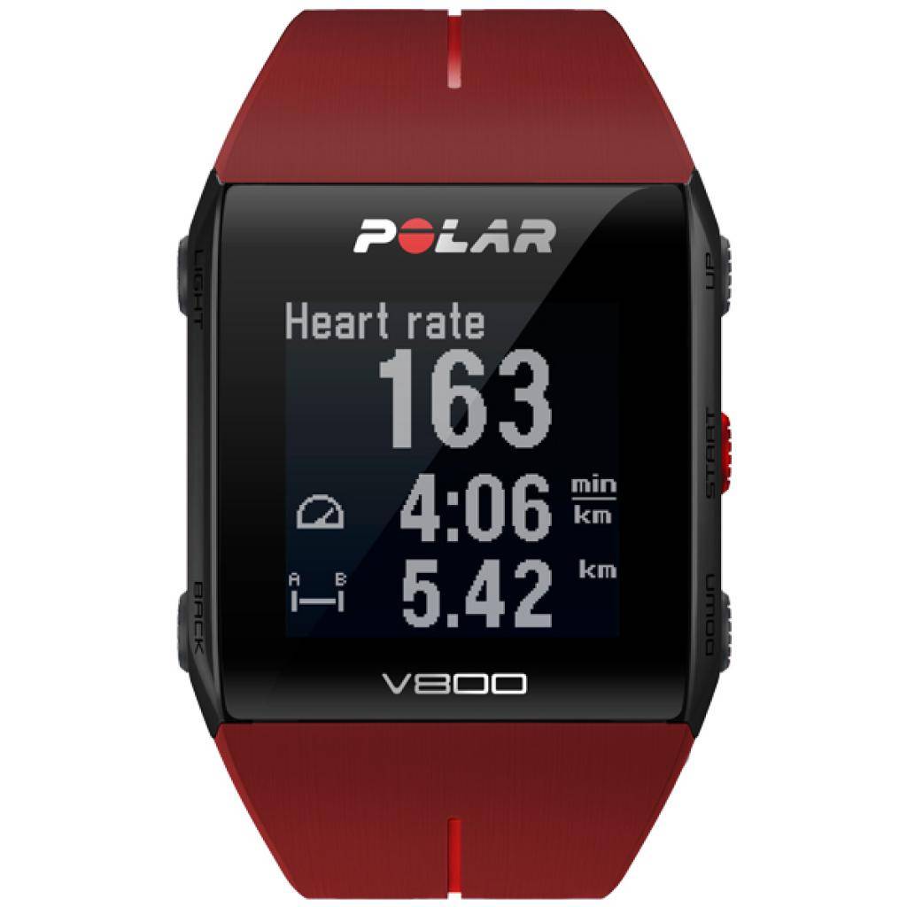 Фото часов Унисекс часы Polar V800 Red HR с датчиком H10 90060774