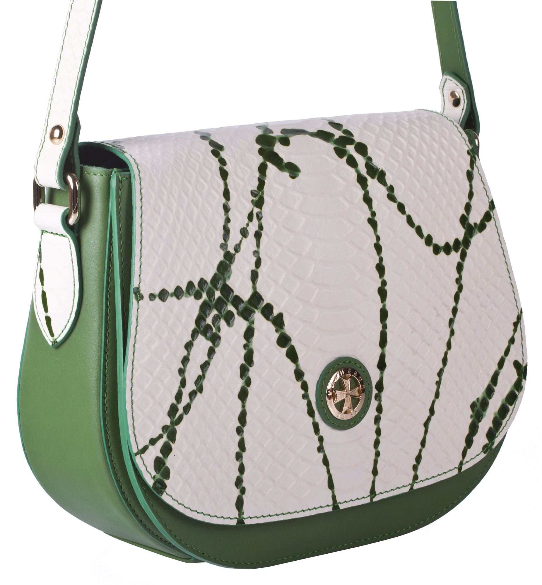 Сумка-клатч Narvin9960-N.Anaconda Green Сумки