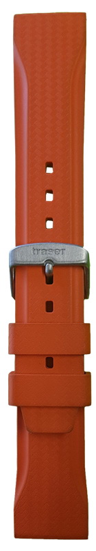 Ремешок каучковый Traser №75 Orange 107421 Ремешки и браслеты для часов