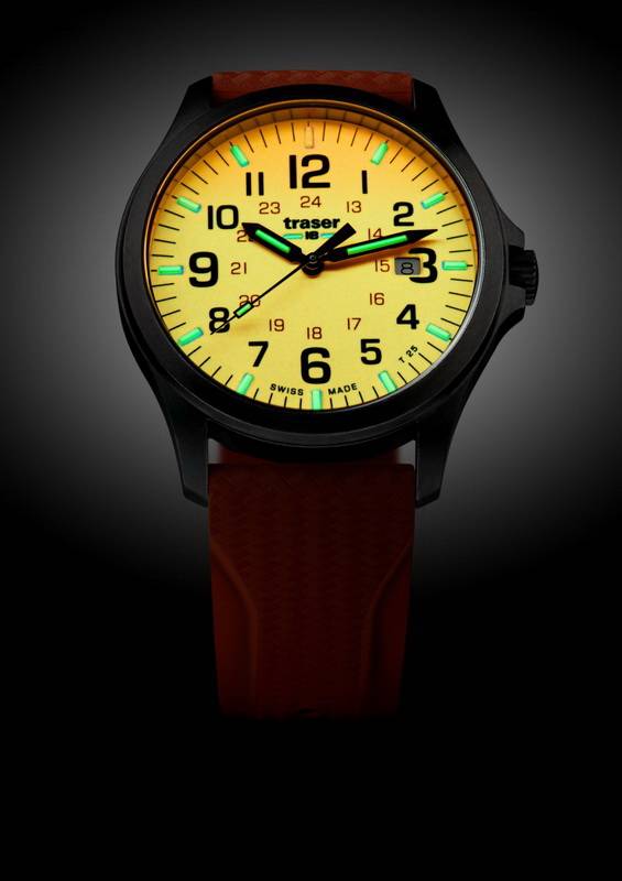 Фото часов Мужские часы Traser P67 Officer Pro GunMetal Orange (каучук) 107423