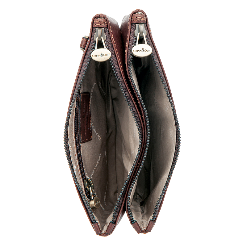 Клатч мужской Gianni Conti 912201 dark brown Клатчи и борсетки