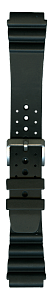 Ремешок Bonetto Cinturini каучуковый черный 20 мм 285020 Ремешки и браслеты для часов