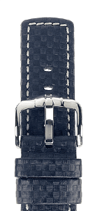 Ремешок Hirsch Carbon синий 18 мм L 02592080-2-18 Ремешки и браслеты для часов