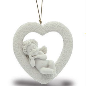 Статуэтка-подвеска Nadal 736937 Орнамент спящий ангел в сердечке
            (Код: 736937) Декор интерьера