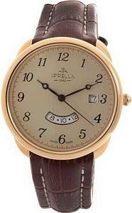 Мужские часы Appella Leather Line Round 4365-1012 Наручные часы