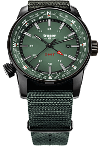 Мужские часы Traser P68 Pathfinder GMT Green 109035 Наручные часы