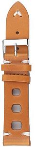 Ремешок для часов кожаный с отверстиями Noname Yellow-Brown 22мм Ремешки и браслеты для часов