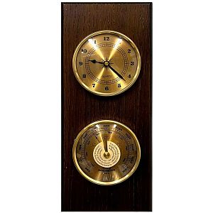 Настенные часы с барометром Castita B0566 из дерева
            (Код: B0566) Настенные часы