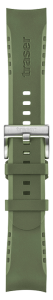 Каучуковый ремешок Traser № 118 Diver, зеленый 22 мм - 110314 Ремешки и браслеты для часов