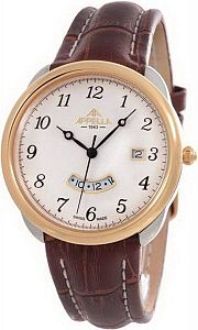 Мужские часы Appella Leather Line Round 4365-2011 Наручные часы