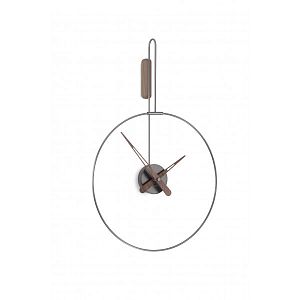 Часы Nomon MICRO DARO T graphite/walnut, D=40cm, H=62,5cm Настенные часы