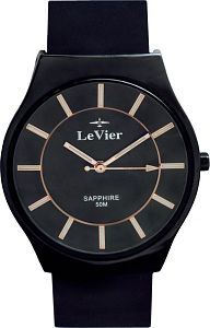 Мужские часы LeVier L 7502 M Bl/R ремень Наручные часы