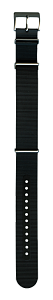 Ремешок Bonetto Cinturini НАТО каучуковый черный 20 мм 328020 Ремешки и браслеты для часов