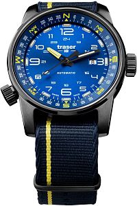 Мужские часы Traser P68 Pathfinder Automatic Blue (нато) 107719 Наручные часы