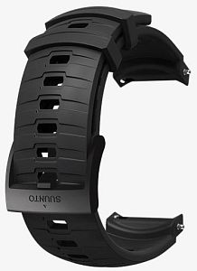 Suunto Explore 3 Silicone strap 24мм Черный силиконовый ремешок SS050013000 Ремешки и браслеты для часов