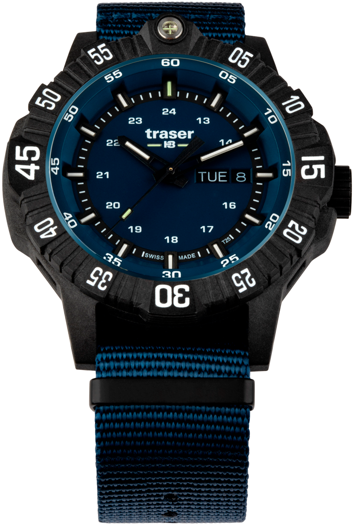 Фото часов Мужские часы Traser P99 Q Tactical Blue текстиль 110724