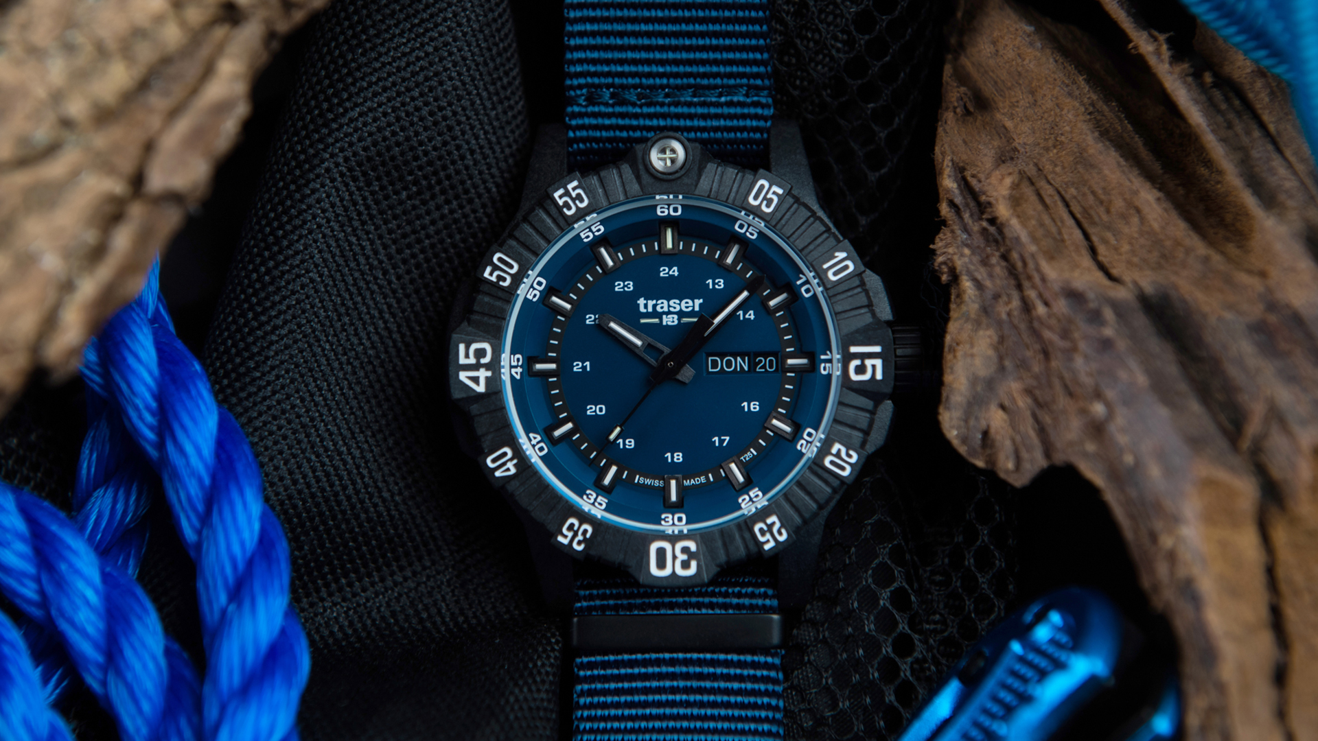 Фото часов Мужские часы Traser P99 Q Tactical Blue текстиль 110724