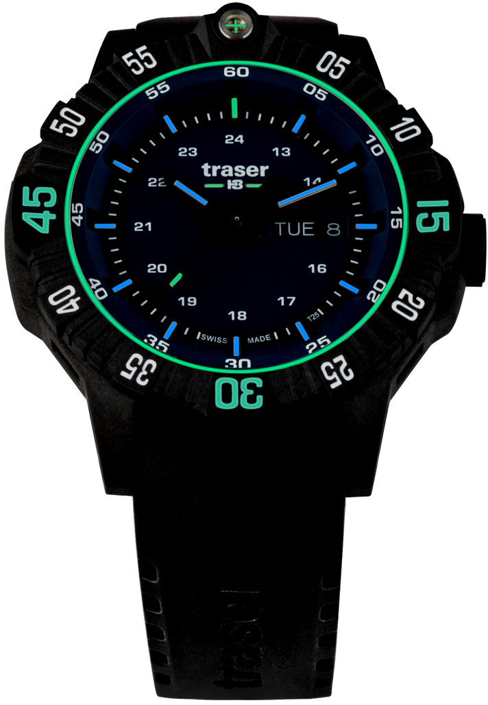 Фото часов Мужские часы Traser P99 Q Tactical Blue каучук 110725